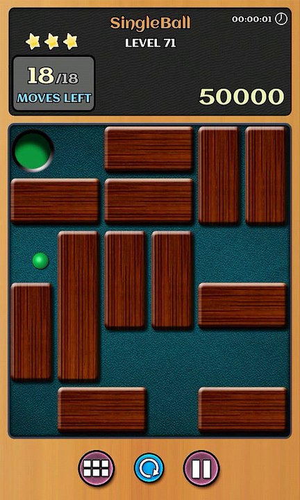 Unblock ball level 71 within 7 Moves