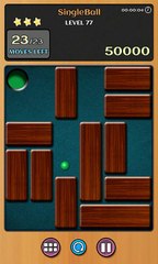 Unblock ball level 77 within 4 Moves