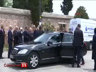 Gül ve Erdoğan, cenazede bir arada