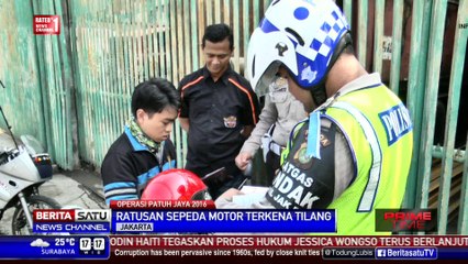 Ratusan Pengendara Sepeda Motor Ditilang