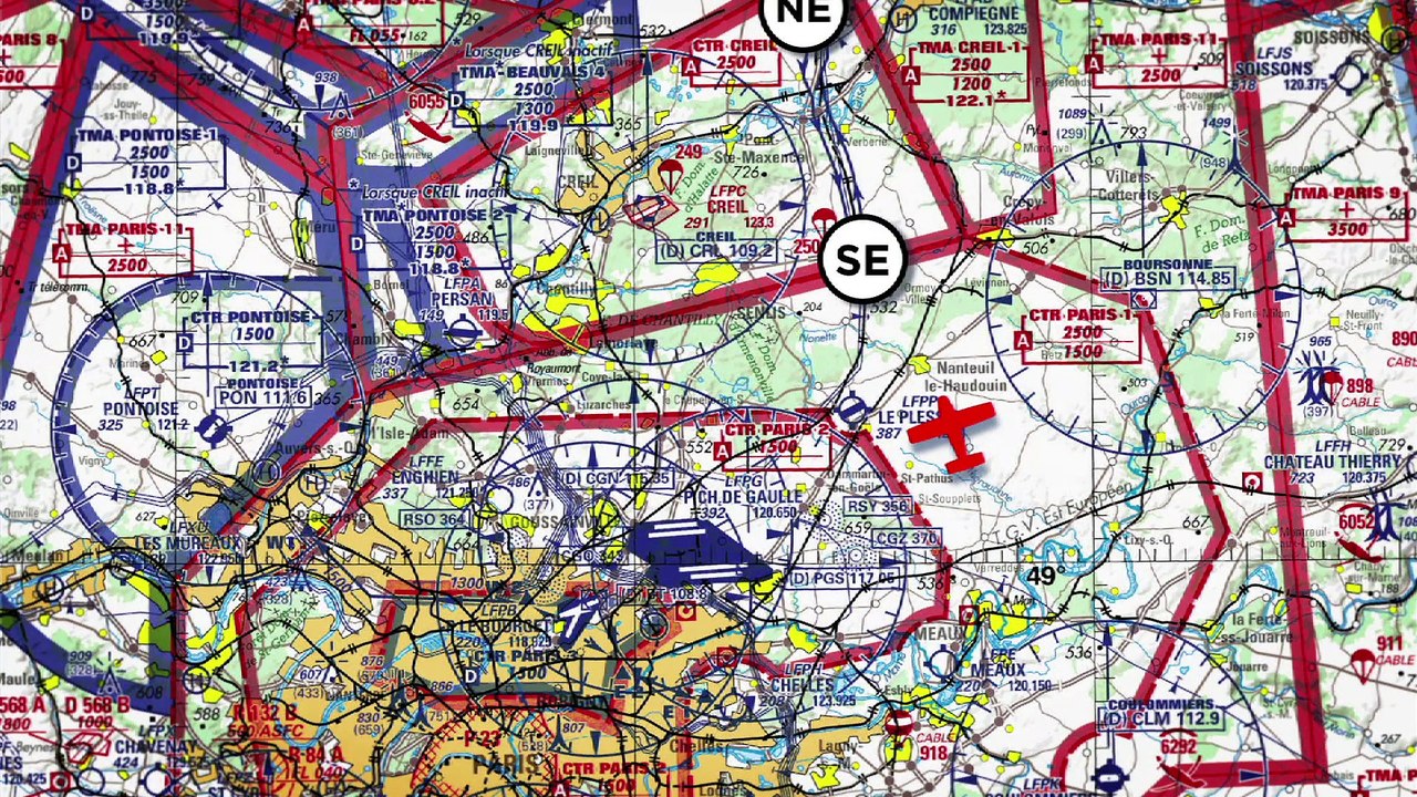 PARIS AIR EXPO - Arrivée par l'est