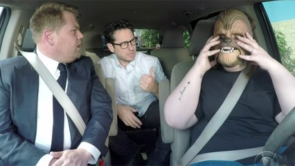 Chewbacca Mom Takes James Corden to Work