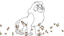 How to Draw Mufasa From The Lion King Step by step