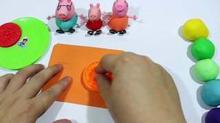 Play Doh - Create Clay Biscuit VS Cookie Rainbow With Peppa Pig Español 2016
