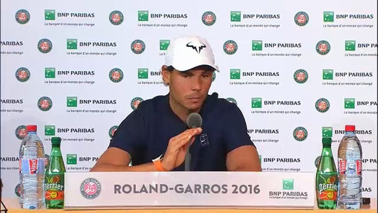 Rafael Nadal Press conference (ENG) / R1 Roland Garros 2016