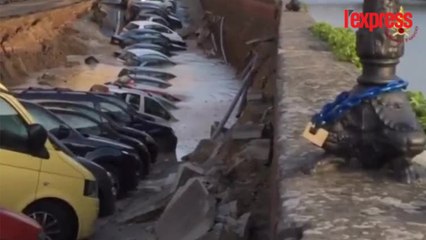 Italie: un quai s'effondre, une vingtaine de voitures prises au piège