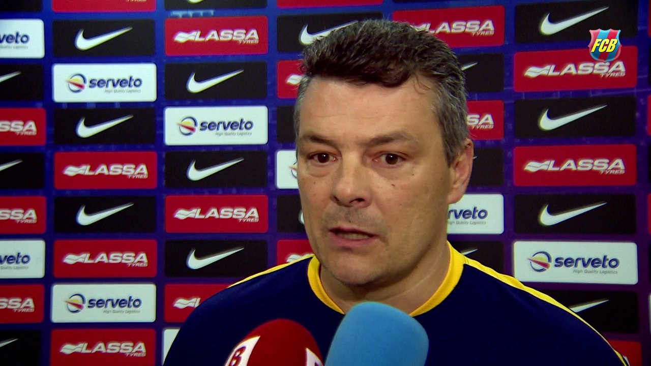 FCB Handbol: Xavi Pascual, previa FCB Lassa-Naturhouse La Rioja [ESP]