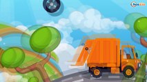 Cars Cartoons for children. Garbage Truck Cleanery. The pursuit of the traitor