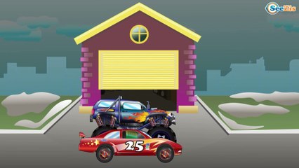 Мультики про машинки. Мусоровоз и Монстр Трак. Новогодние подарки от волшебника. Веселые машинки