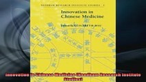 READ book  Innovation in Chinese Medicine Needham Research Institute Studies Full EBook