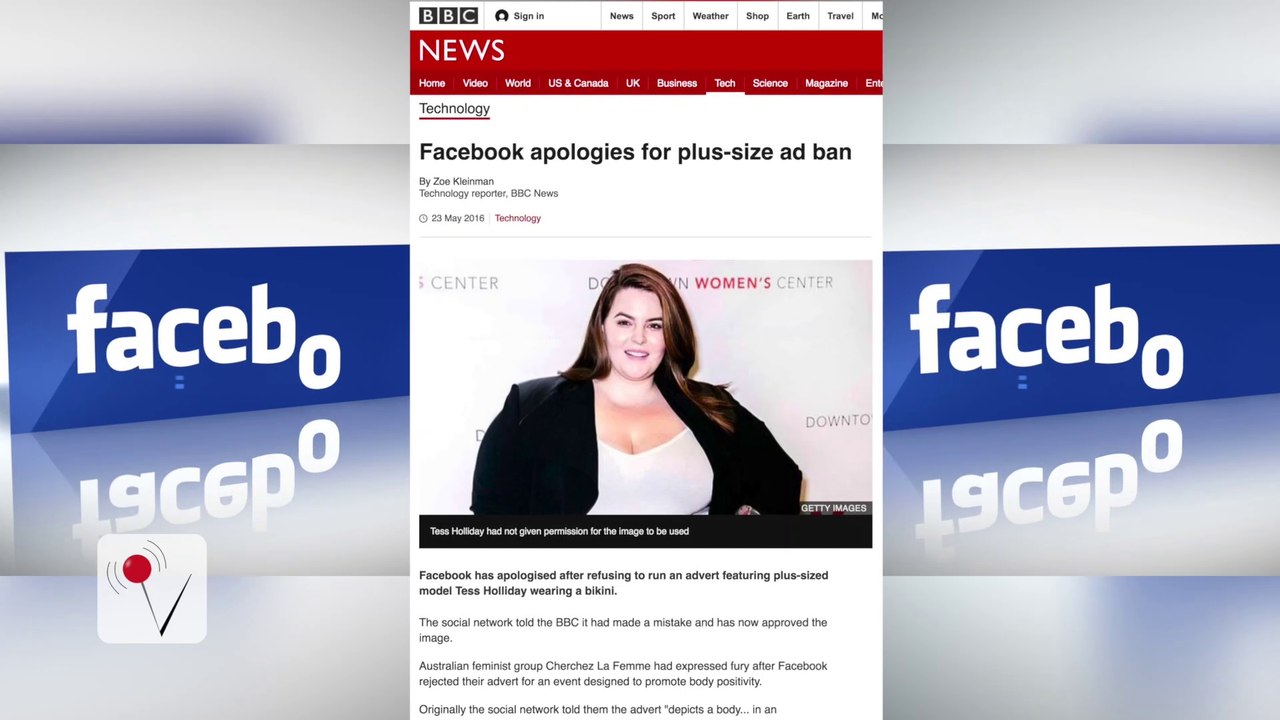 Model Deemed Too Fat for Facebook