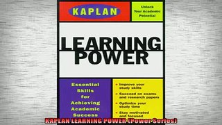 FREE PDF  KAPLAN LEARNING POWER Power Series READ ONLINE