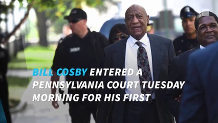 Bill Cosby enters court for pretrial hearing