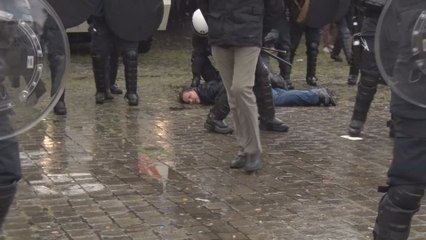 Plusieurs blessés dont deux policiers et de multiples arrestations à la manifestation