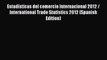 Read Estadísticas del comercio internacional 2012 / International Trade Statistics 2012 (Spanish