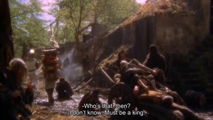 "Must be a king" - Monty Python and the Holy Grail