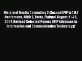 [PDF] History of Nordic Computing 2: Second IFIP WG 9.7 Conference HiNC 2 Turku Finland August