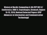 [PDF] History of Nordic Computing 4: 4th IFIP WG 9.7 Conference HiNC 4 Copenhagen Denmark August