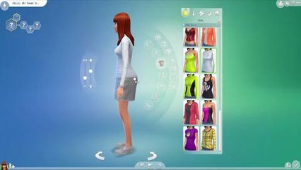 The Sims 4 character creator preview