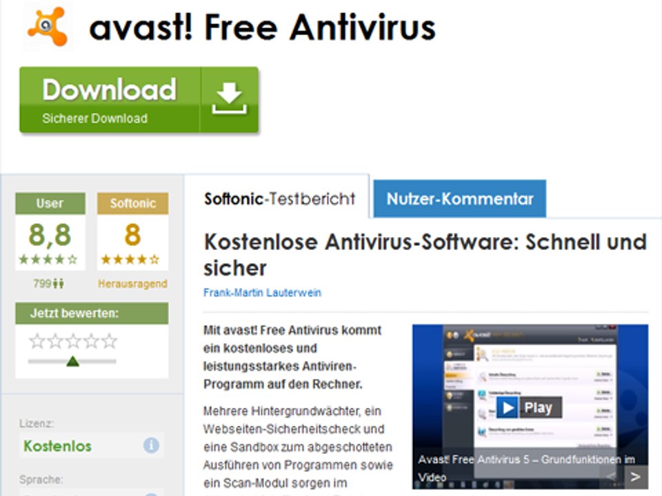 Antivirensoftware bei Softonic: So bewerten wir