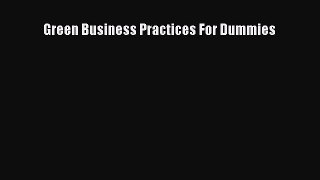 Read Green Business Practices For Dummies PDF Online