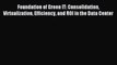Download Foundation of Green IT: Consolidation Virtualization Efficiency and ROI in the Data