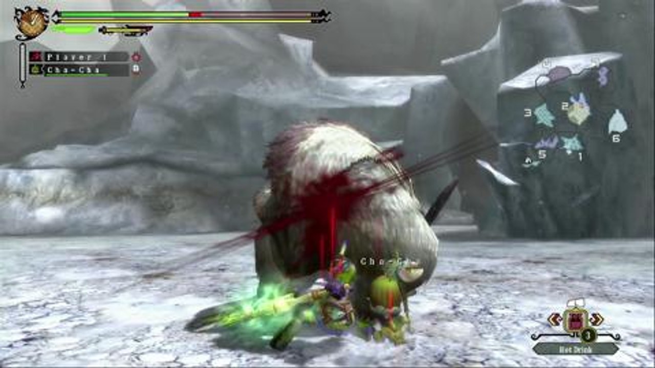 Monster Hunter 3 Ultimate - Vídeo "vs Lagombi" (Wii U)