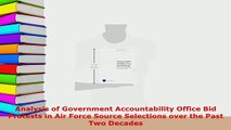 PDF  Analysis of Government Accountability Office Bid Protests in Air Force Source Selections  EBook