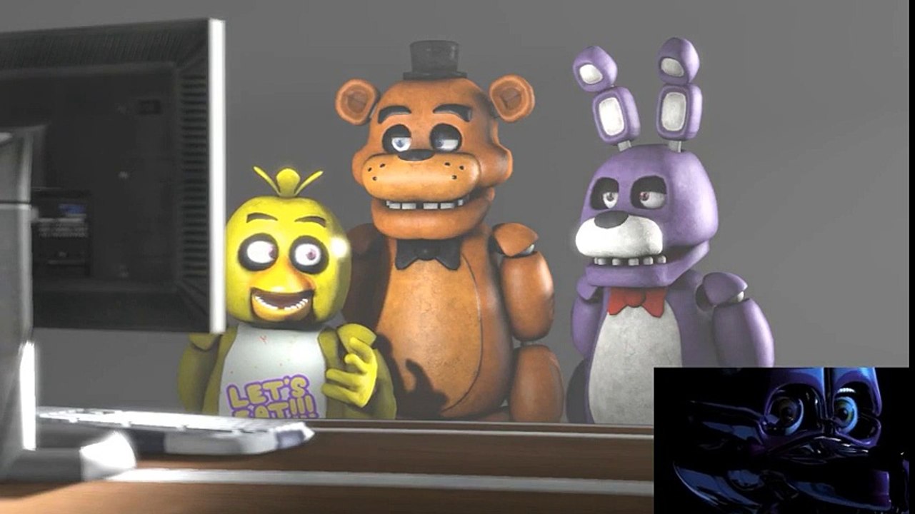 [FNAF SFM] Freddy Chica and Bonnie React to Sister Location VIDEO TRAILER Reaction Animation