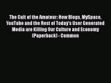 [PDF] The Cult of the Amateur: How Blogs MySpace YouTube and the Rest of Today's User Generated