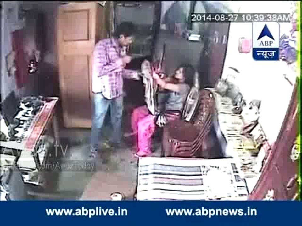 Shocking - CCTV Footage Shows What Man Doing With Girl Went At House To Rob