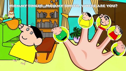 Fun Peppa Pig  Monica Family Finger Rhymes / Dedo diversión Peppa Pig