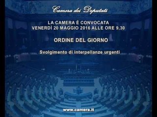 Roma - Camera - 17^ Legislatura - 628^ seduta (20.05.16)