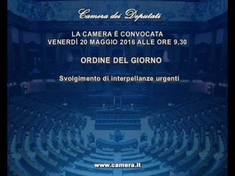 Roma - Camera - 17^ Legislatura - 628^ seduta (20.05.16)