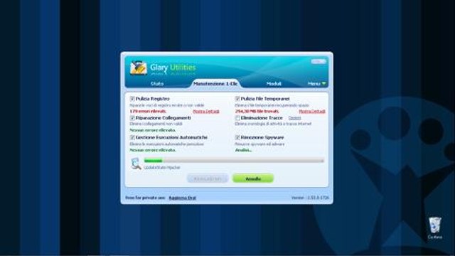 Glary Utilities - Manutenzione 1 click