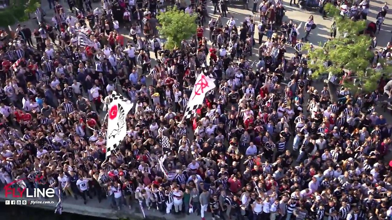 Beşiktaş Şampiyonluk Kutlamaları 1 Dron