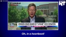 Libertarian Candidate Gary Johnson Would Legalize Weed "In A Heartbeat"