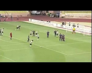 Fernando Alonso free-kick goal in the Traditional pre-Monaco GP football match HD