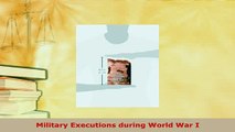 PDF  Military Executions during World War I  Read Online