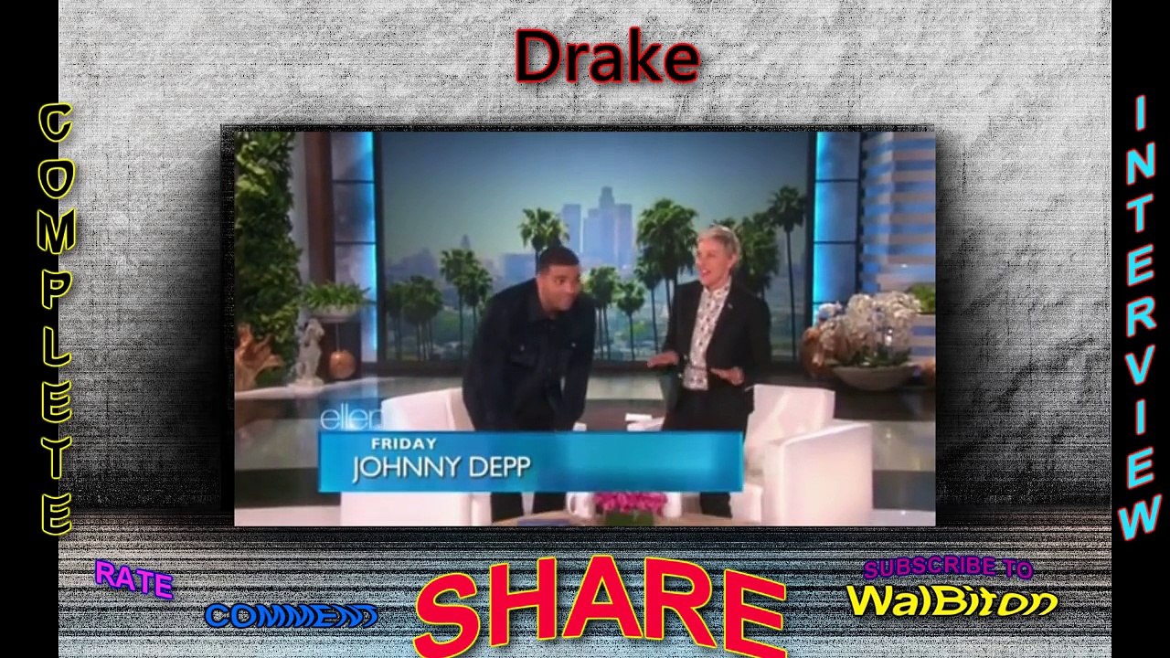 Drake Complete Interview on The Ellen Show 2016