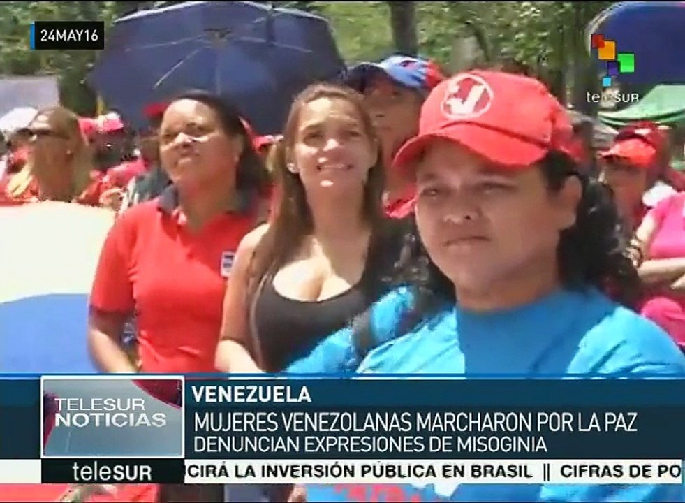 Mujeres venezolanas marchan para denunciar expresiones de misoginia