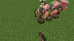 Minecraft briga de mobs: Iron Golem VS Zombie Pig Man!