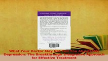 Read  What Your Doctor May Not Tell You AboutTM Depression The Breakthrough Integrative Ebook Free
