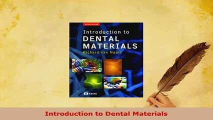 PDF  Introduction to Dental Materials  EBook