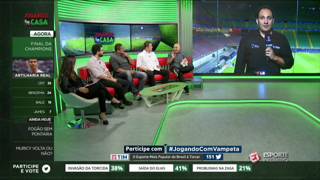 Vampeta conta a boa de Milão para VSR ao vivo no Jogando em Casa