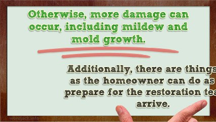 Why You Need To Call A Water Damage Restoration Team