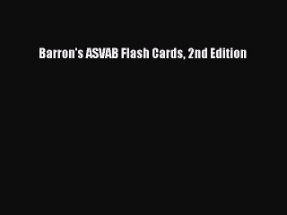 Download Barron's ASVAB Flash Cards 2nd Edition  EBook