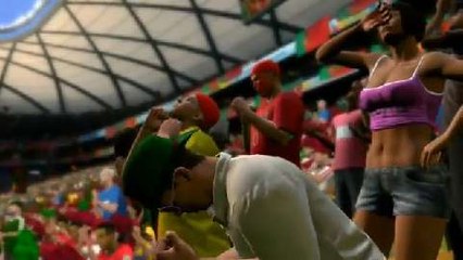 Portugal-Alemania en el Mundial 2014 de Brasil recreado en una PS3 usando FIFA World Cup 2014