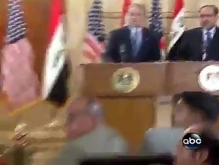 Throwing shoes George W. Bush