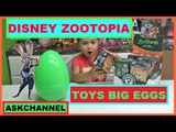 DISNEY ZOOTOPIA SURPRISE TOYS Big Egg Surprise Opening Kinder Eggs & Choco Treasure Toys WITH REVIEW 2016
